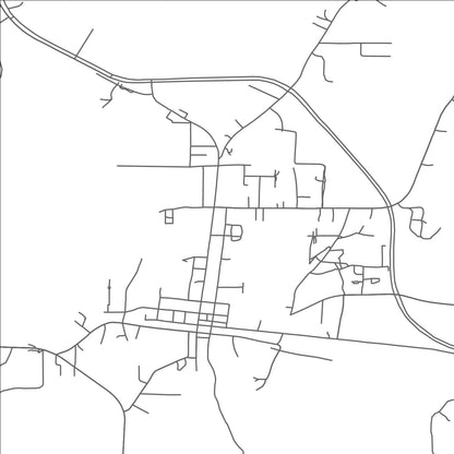 ROAD MAP OF ZWOLLE, LOUISIANA BY MAPBAKES