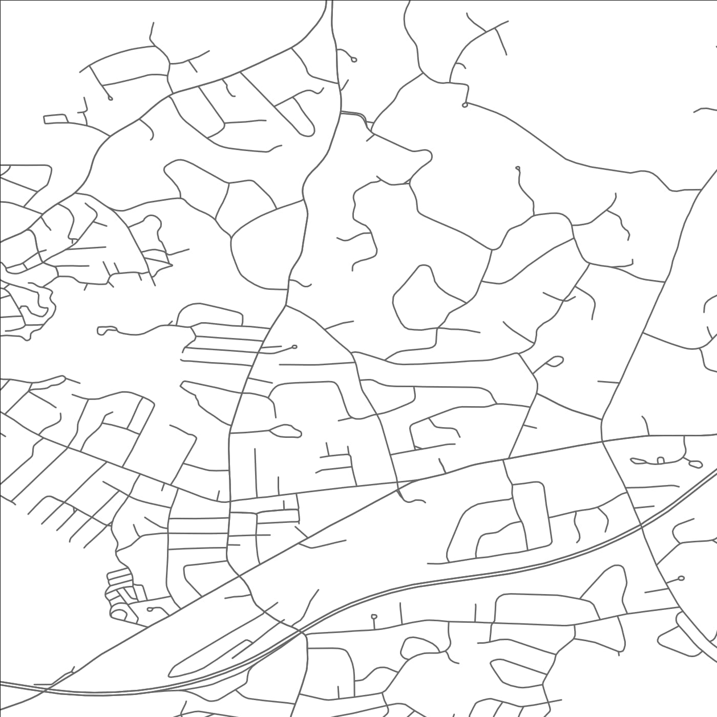 ROAD MAP OF COCHITUATE, MASSACHUSETTS BY MAPBAKES