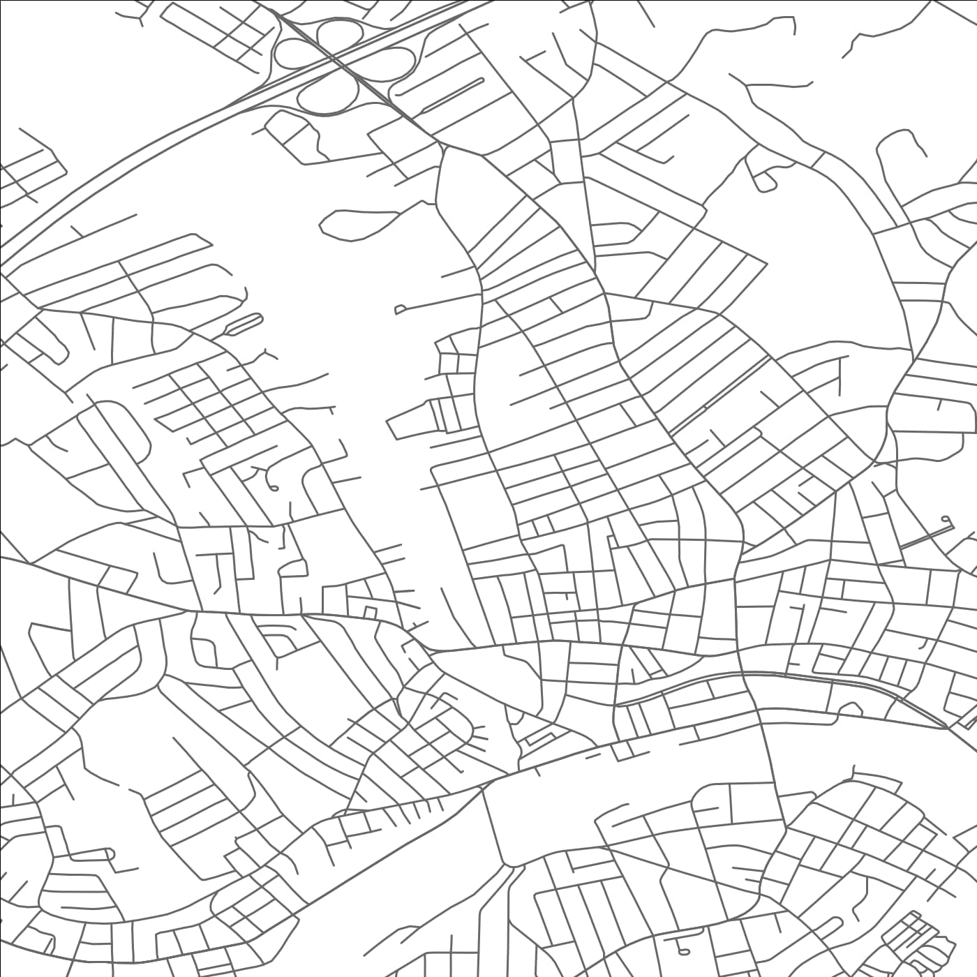 ROAD MAP OF HAVERHILL, MASSACHUSETTS BY MAPBAKES