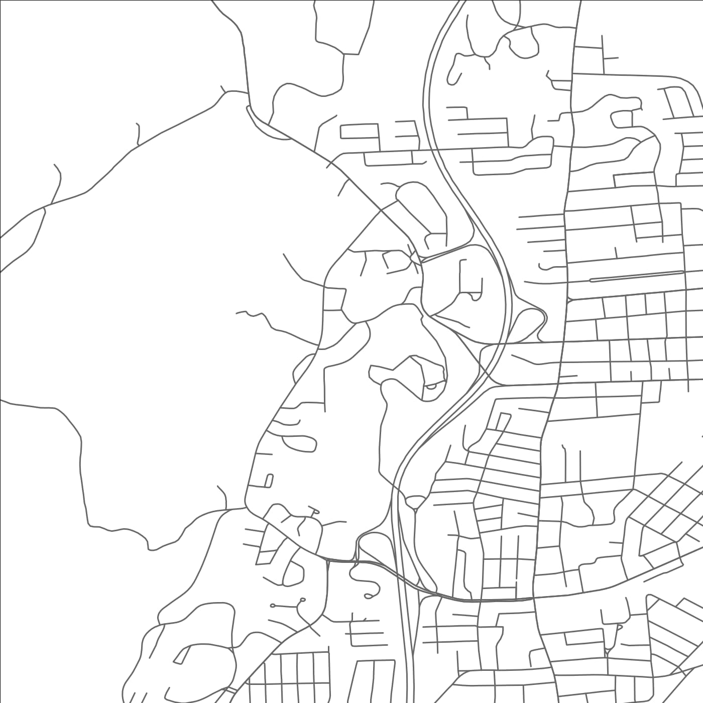 ROAD MAP OF HOLYOKE, MASSACHUSETTS BY MAPBAKES