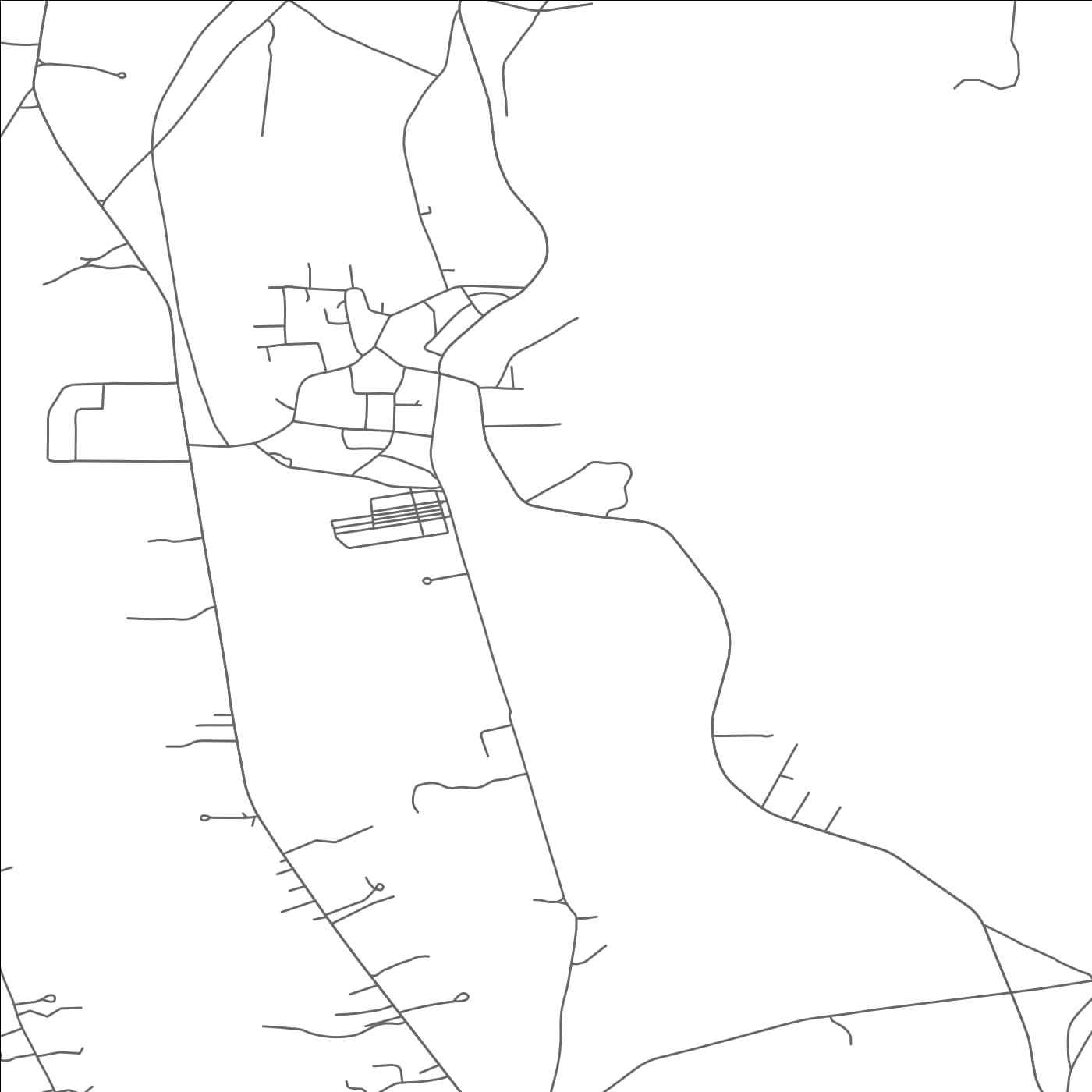 ROAD MAP OF HOUSATONIC, MASSACHUSETTS BY MAPBAKES