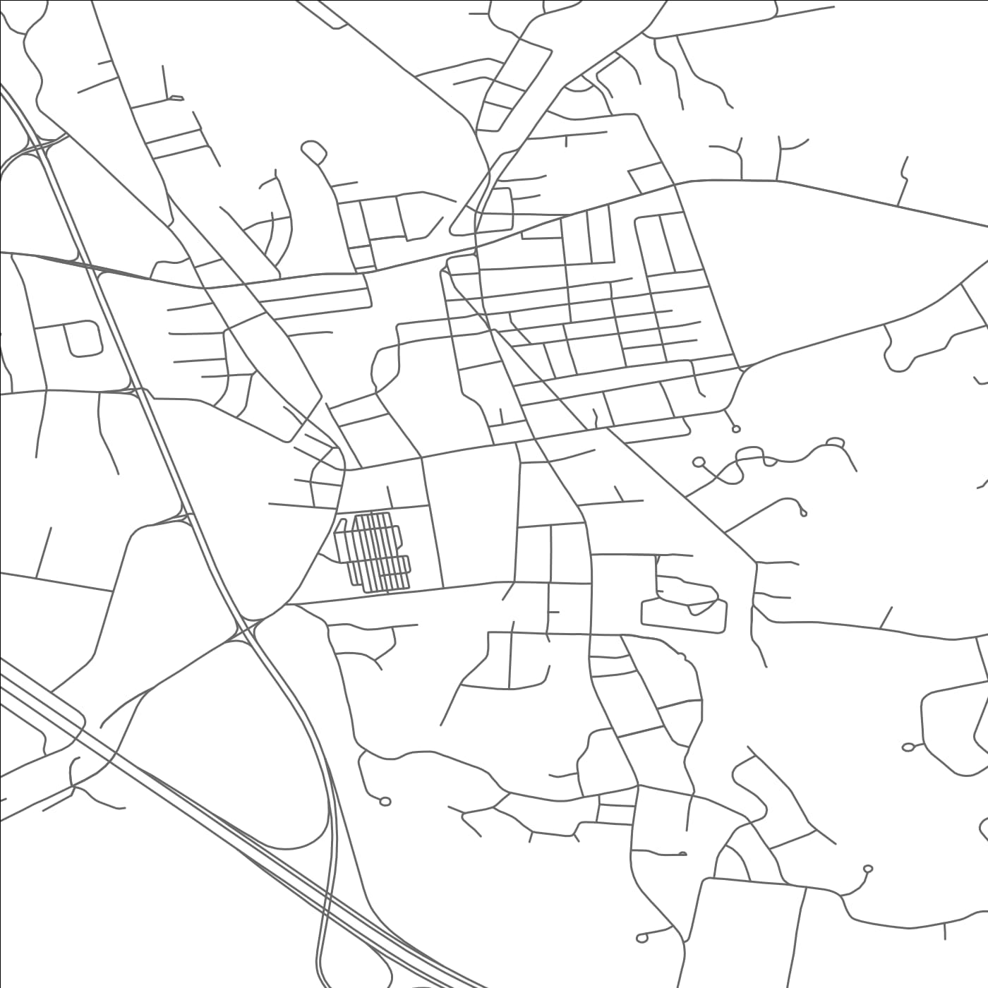 ROAD MAP OF MANSFIELD CENTER, MASSACHUSETTS BY MAPBAKES