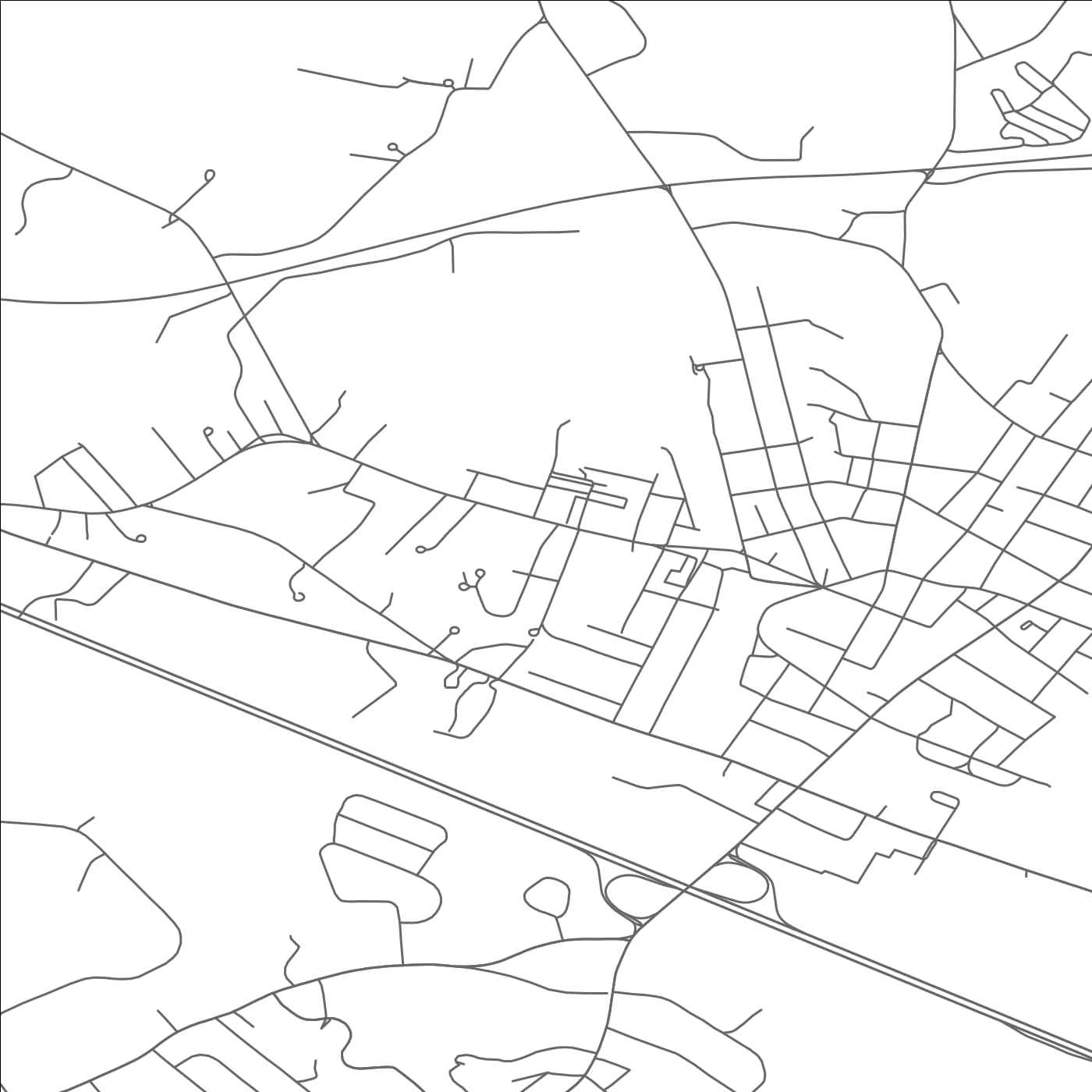 ROAD MAP OF MIDDLEBOROUGH CENTER, MASSACHUSETTS BY MAPBAKES