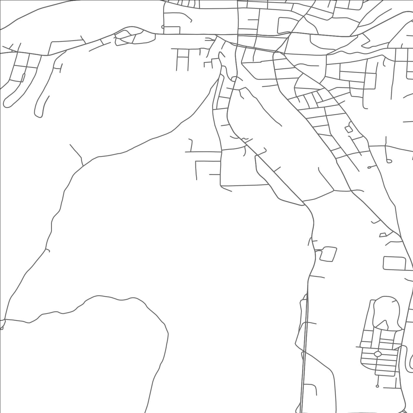 ROAD MAP OF NORTH ADAMS, MASSACHUSETTS BY MAPBAKES