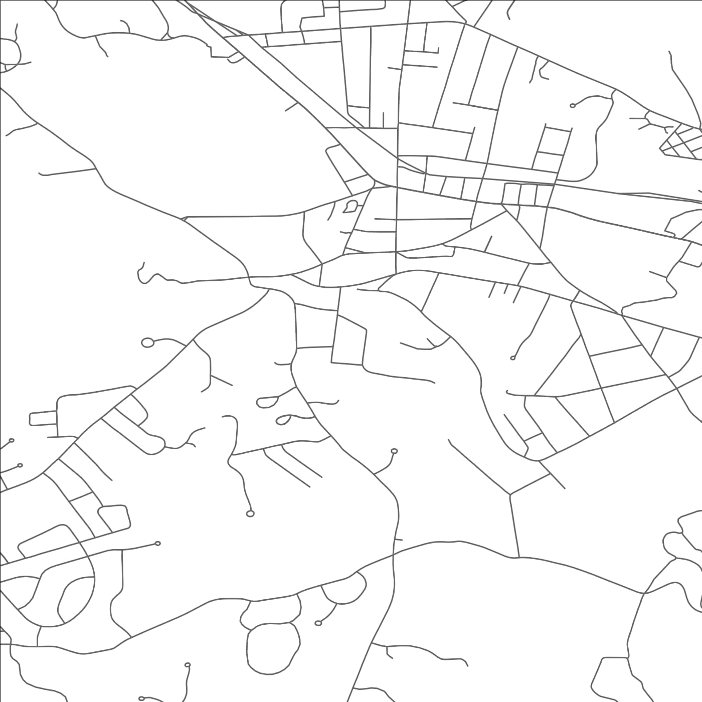 ROAD MAP OF NORTHAMPTON, MASSACHUSETTS BY MAPBAKES