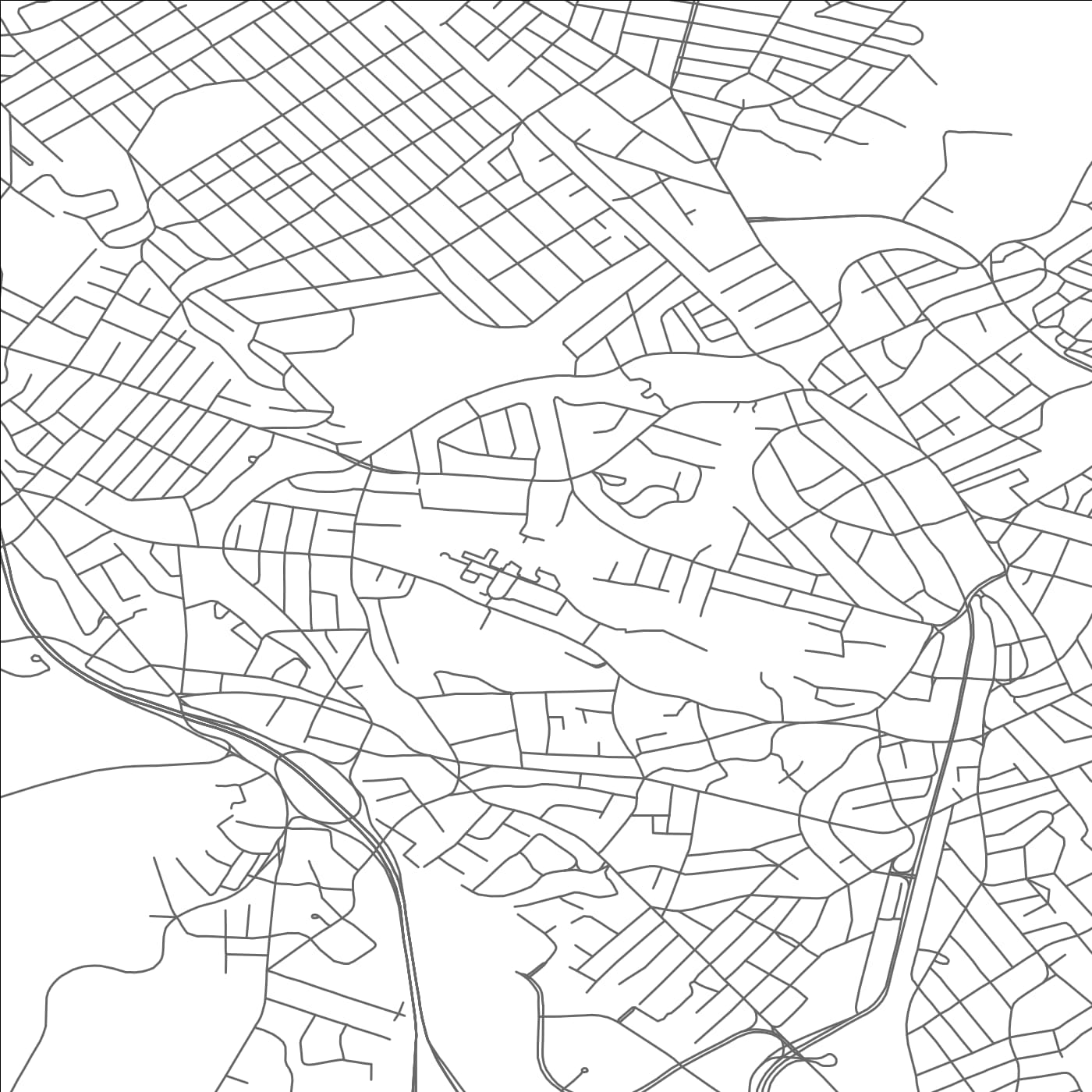 ROAD MAP OF QUINCY, MASSACHUSETTS BY MAPBAKES