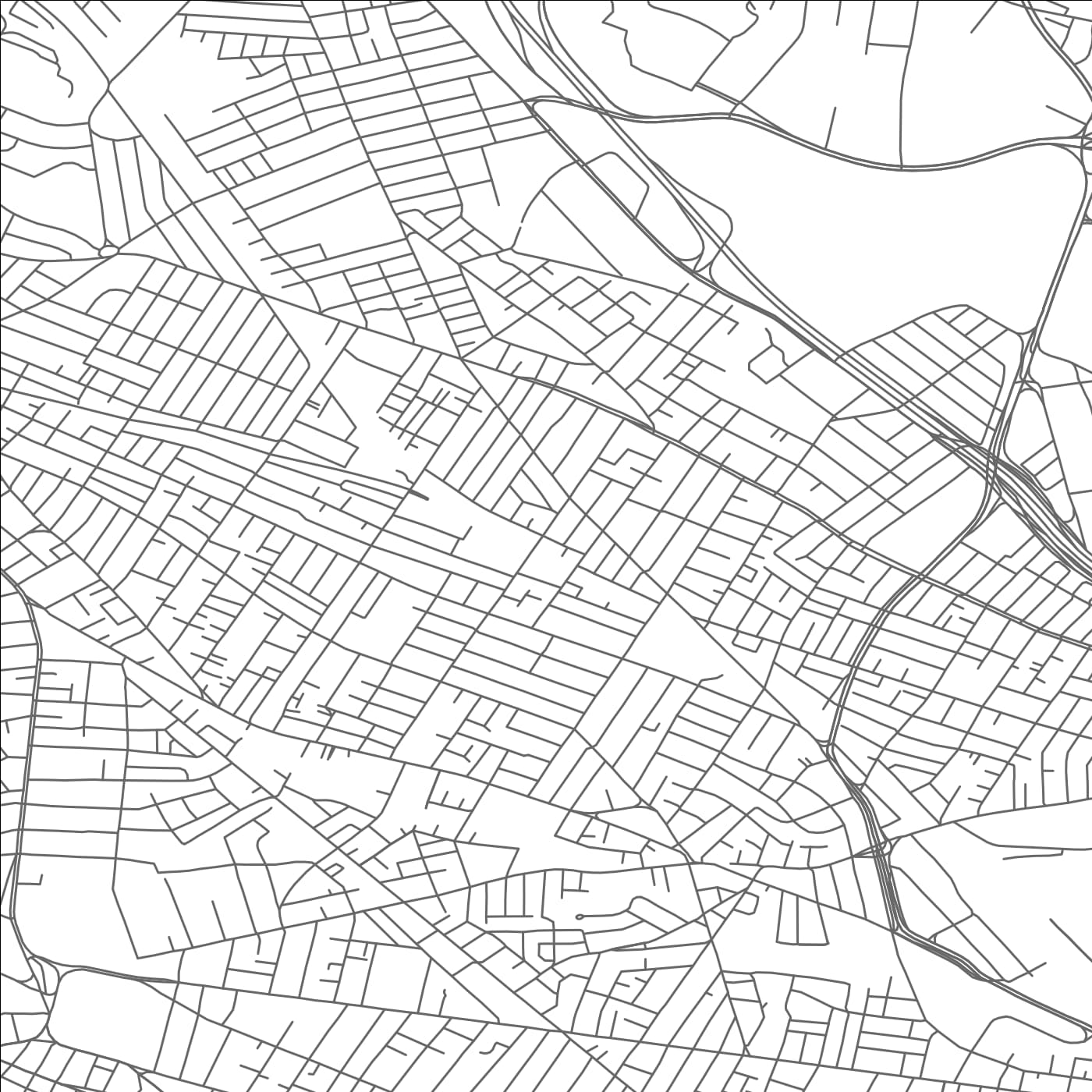 ROAD MAP OF SOMERVILLE, MASSACHUSETTS BY MAPBAKES