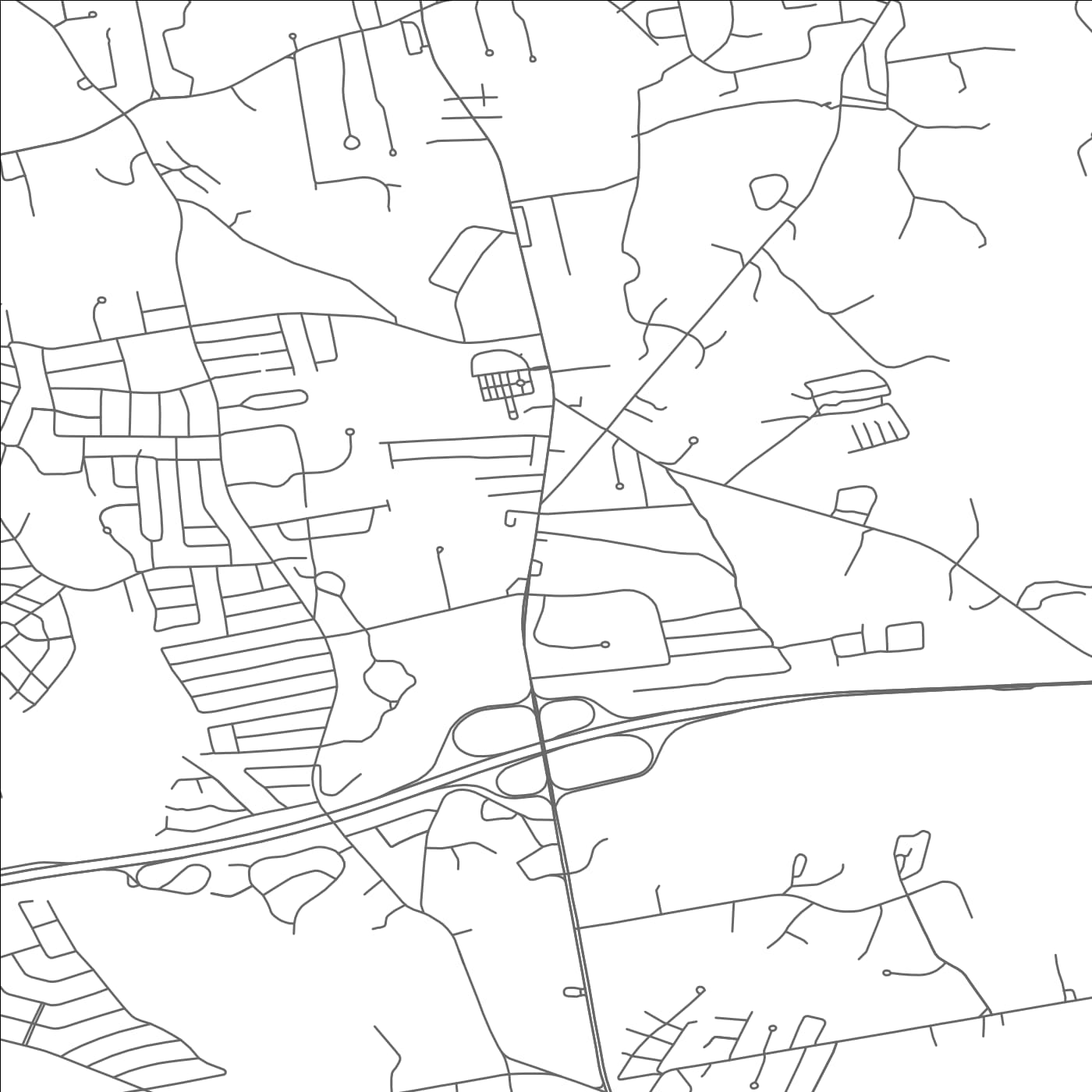 ROAD MAP OF SOUTH DENNIS, MASSACHUSETTS BY MAPBAKES