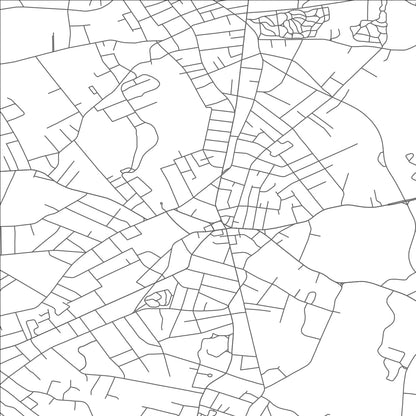 ROAD MAP OF TAUNTON, MASSACHUSETTS BY MAPBAKES