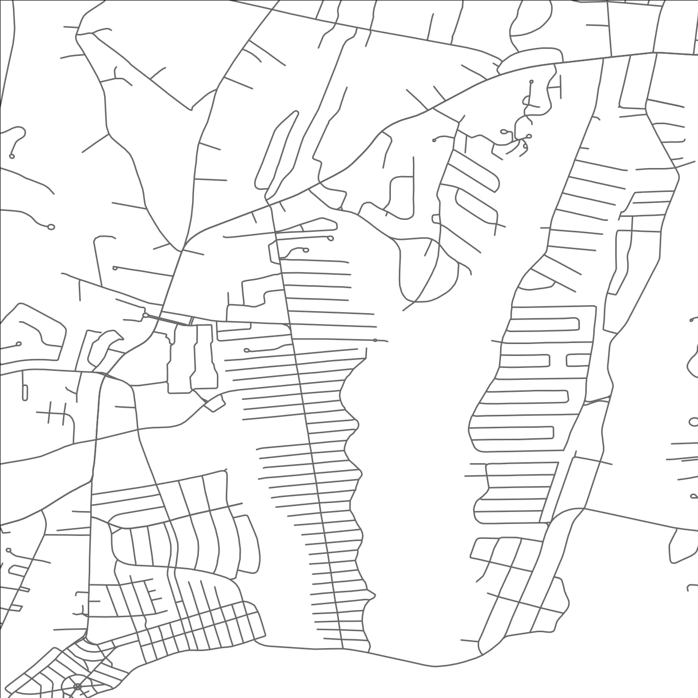 ROAD MAP OF TEATICKET, MASSACHUSETTS BY MAPBAKES