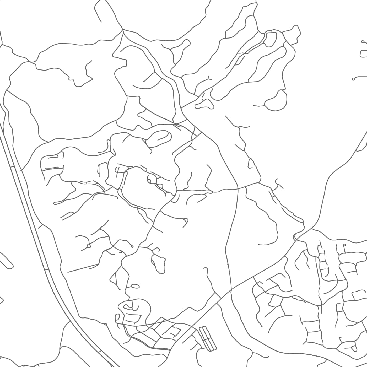 ROAD MAP OF THE PINEHILLS, MASSACHUSETTS BY MAPBAKES