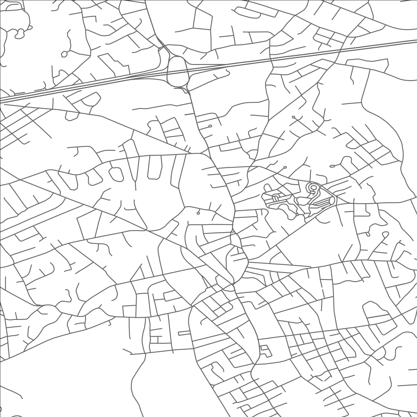 ROAD MAP OF WOBURN, MASSACHUSETTS BY MAPBAKES