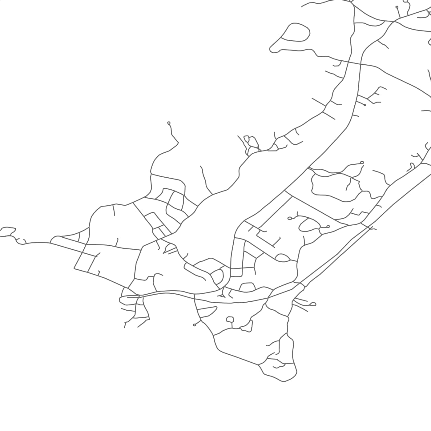 ROAD MAP OF WOODS HOLE, MASSACHUSETTS BY MAPBAKES