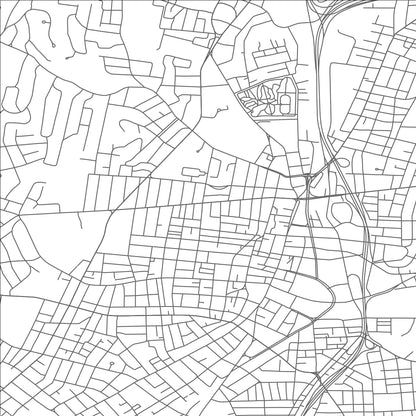 ROAD MAP OF WORCESTER, MASSACHUSETTS BY MAPBAKES