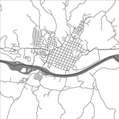 ROAD MAP OF ACALA, MEXICO BY MAPBAKES