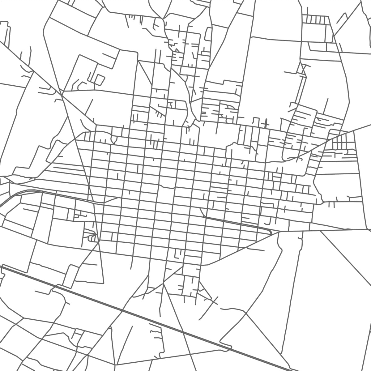 ROAD MAP OF ACATZINGO, MEXICO BY MAPBAKES