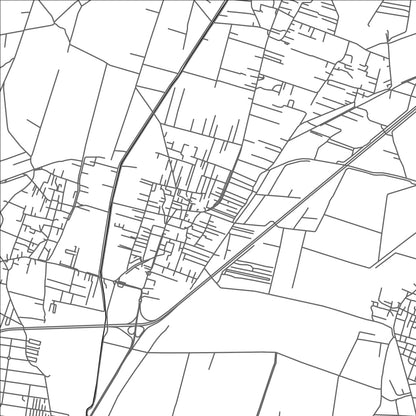 ROAD MAP OF ACOLMAN, MEXICO BY MAPBAKES