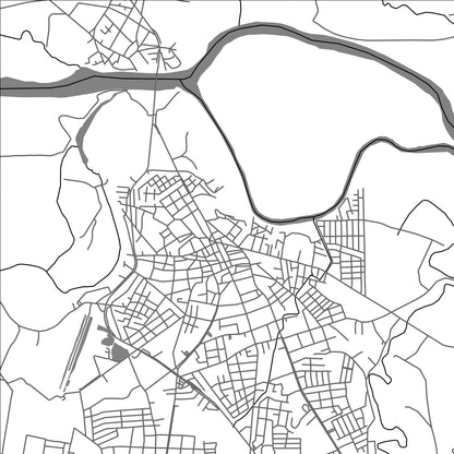 ROAD MAP OF ALAMO CITY, MEXICO BY MAPBAKES