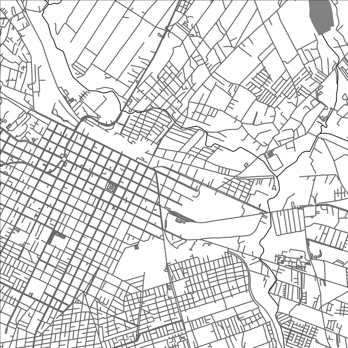 ROAD MAP OF APIZACO, MEXICO BY MAPBAKES
