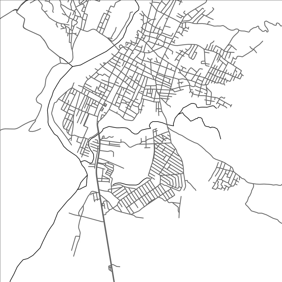 ROAD MAP OF ATOYAC DE ALVAREZ, MEXICO BY MAPBAKES