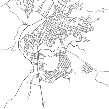 ROAD MAP OF ATOYAC DE ALVAREZ, MEXICO BY MAPBAKES