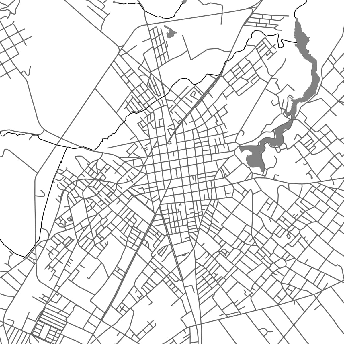 ROAD MAP OF CHIGNAHUAPAN, MEXICO BY MAPBAKES