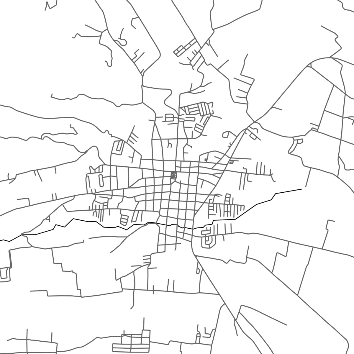 ROAD MAP OF COSCOMATEPEC DE BRAVO, MEXICO BY MAPBAKES
