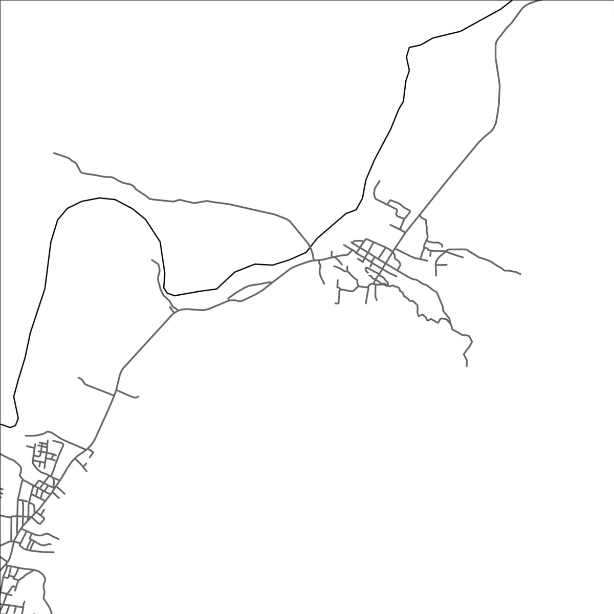 ROAD MAP OF COYUCA DE BENITEZ, MEXICO BY MAPBAKES