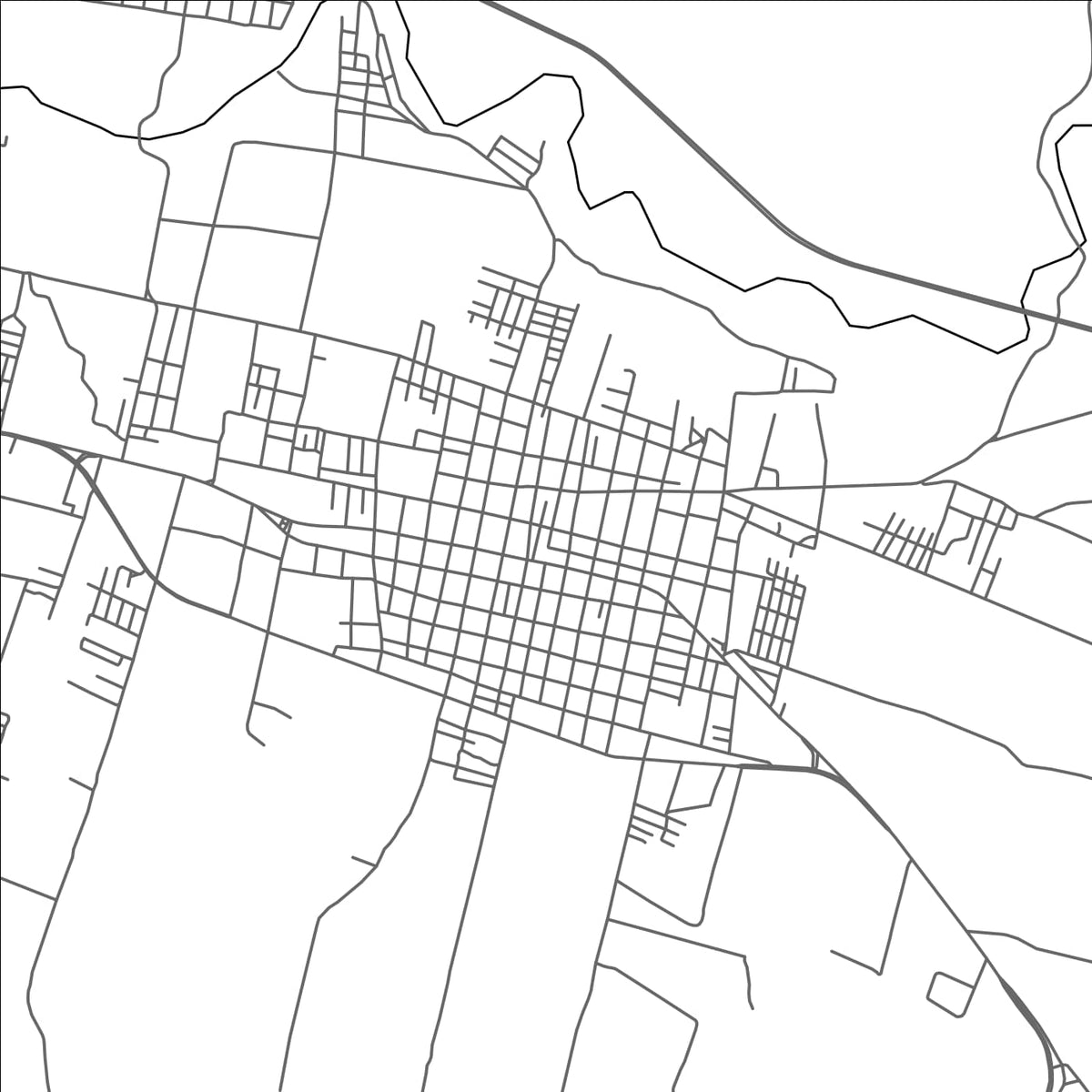 ROAD MAP OF CUITLAHUAC, MEXICO BY MAPBAKES