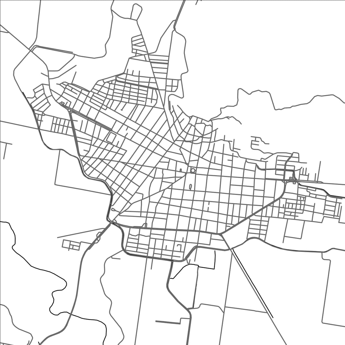 ROAD MAP OF EL GRULLO, MEXICO BY MAPBAKES