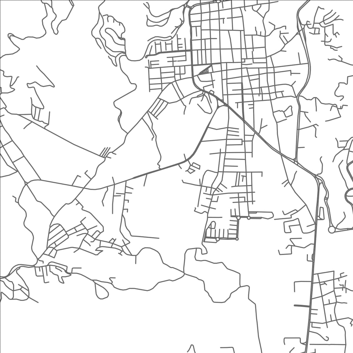 ROAD MAP OF IXTAPAN DE LA SAL, MEXICO BY MAPBAKES
