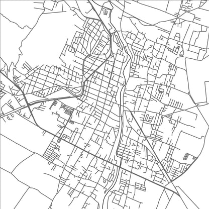 ROAD MAP OF IZUCAR DE MATAMOROS, MEXICO BY MAPBAKES