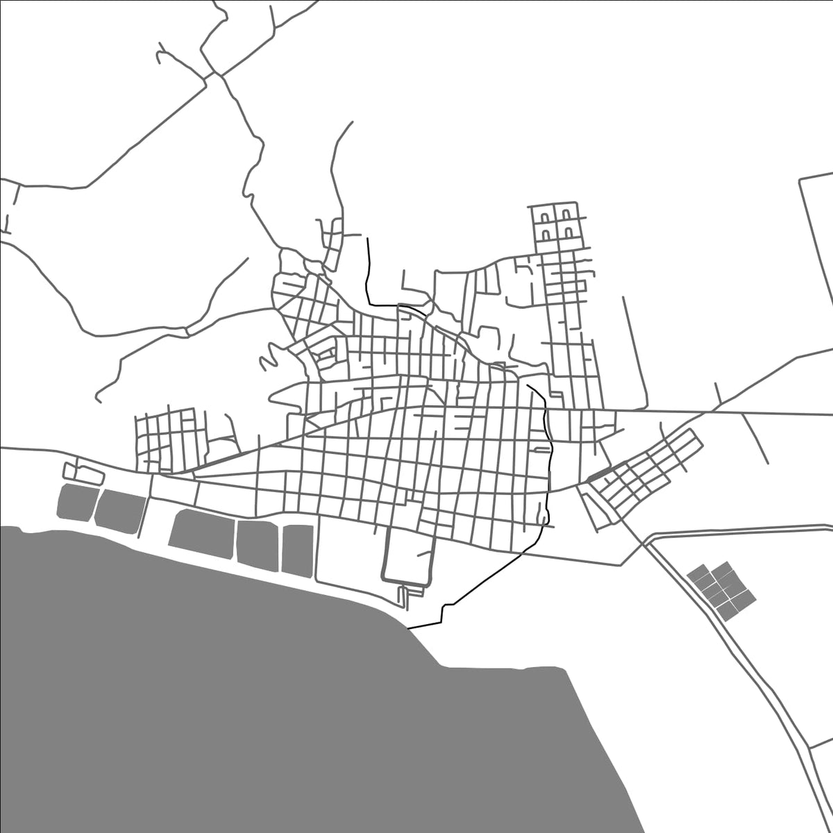 ROAD MAP OF JAMAY, MEXICO BY MAPBAKES