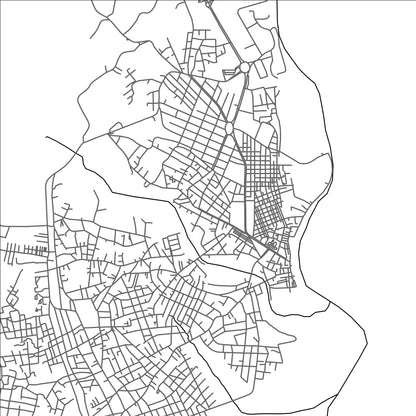 ROAD MAP OF LAS CHOAPAS, MEXICO BY MAPBAKES