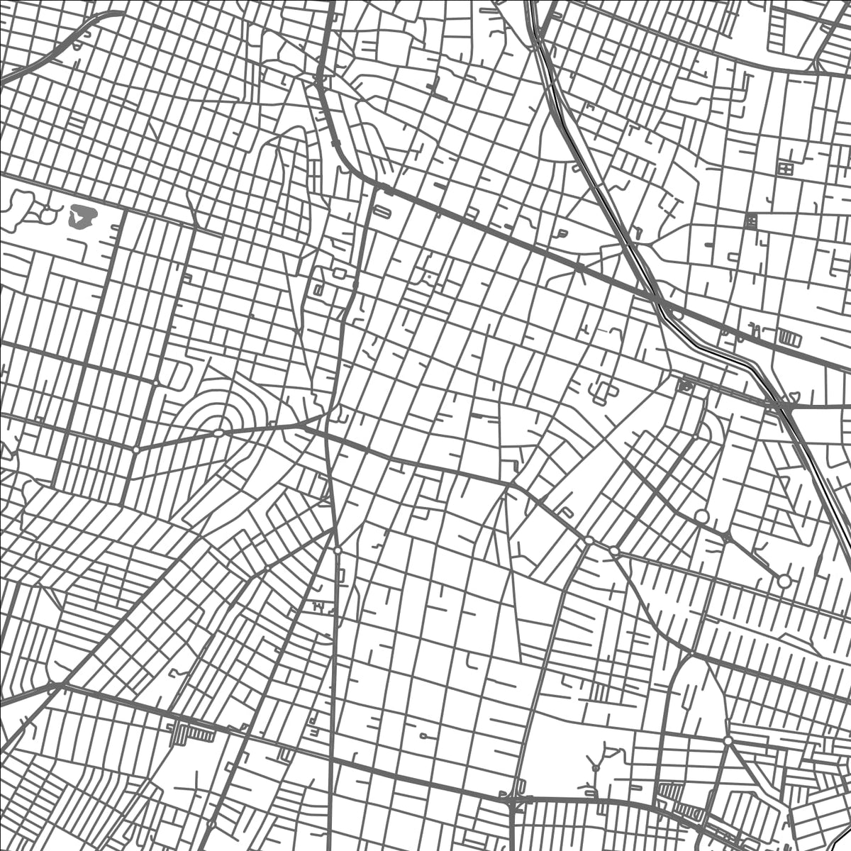 ROAD MAP OF LEON DE LOS ALDAMA, MEXICO BY MAPBAKES