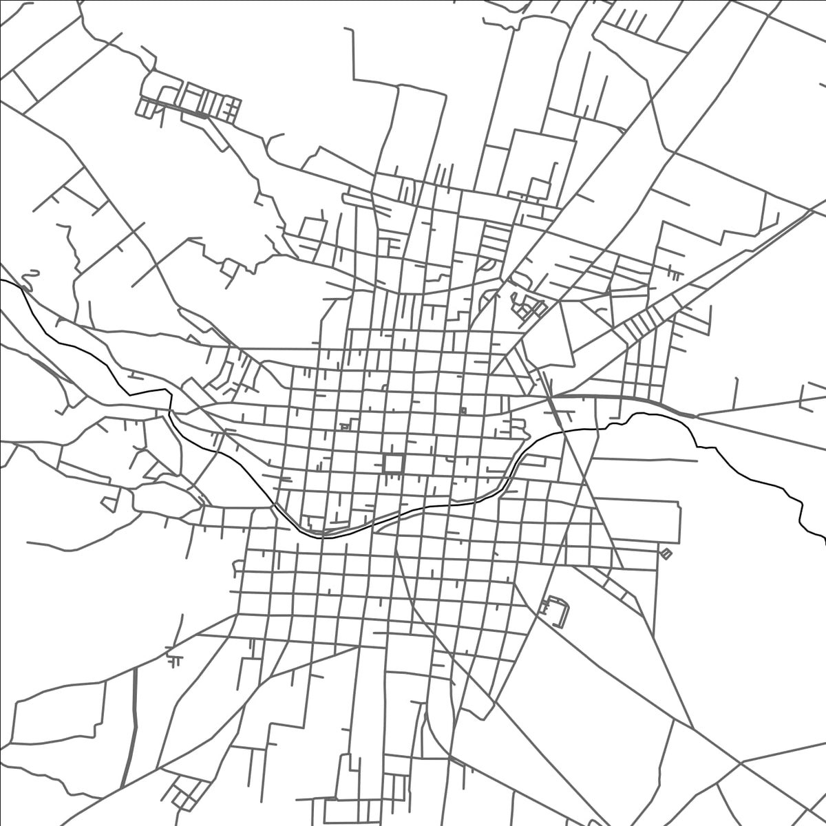 ROAD MAP OF LIBRES, MEXICO BY MAPBAKES