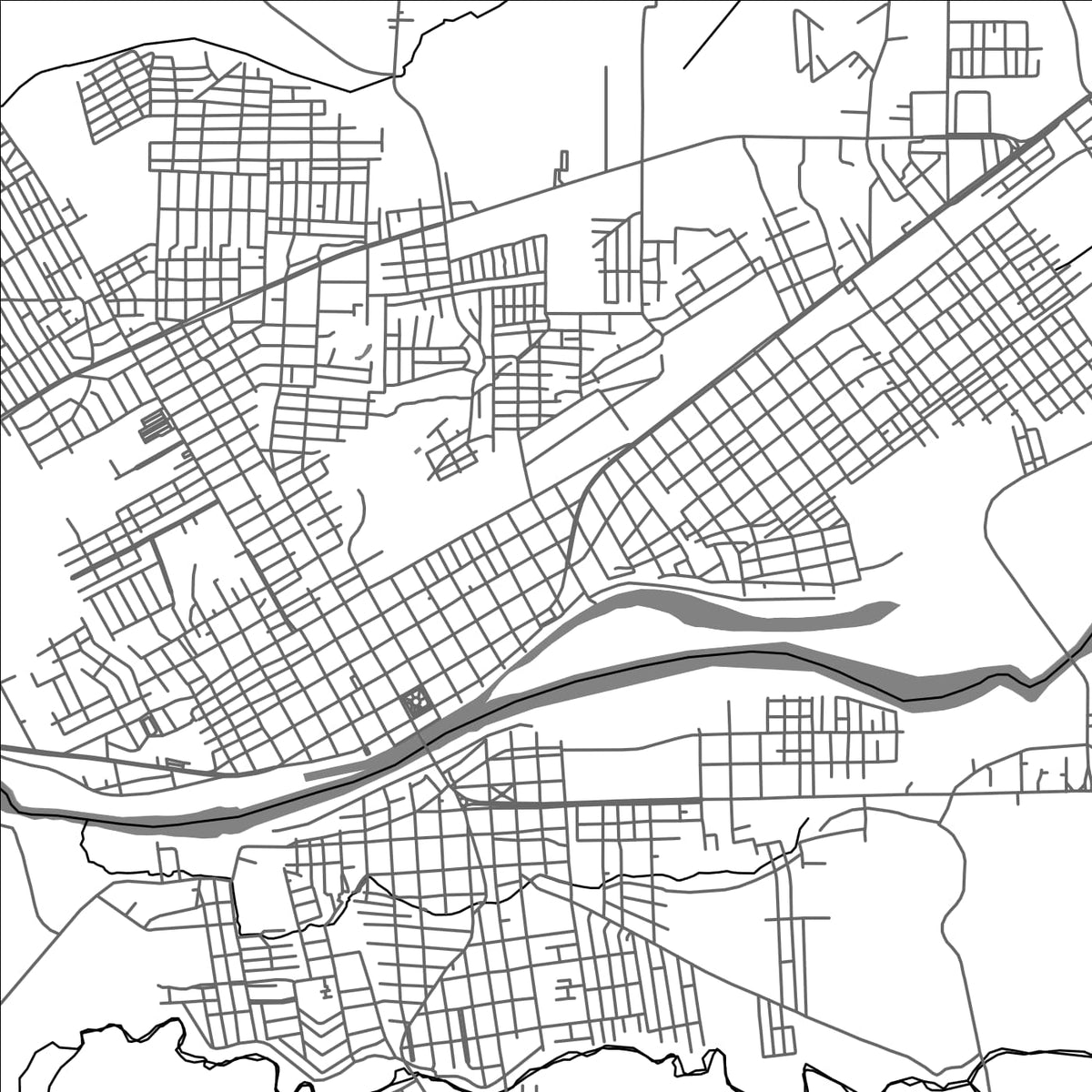 ROAD MAP OF MARTINEZ DE LA TORRE, MEXICO BY MAPBAKES
