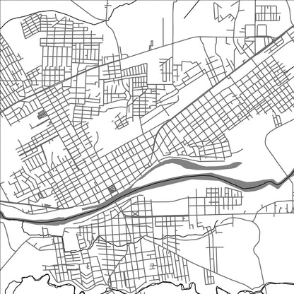 ROAD MAP OF MARTINEZ DE LA TORRE, MEXICO BY MAPBAKES