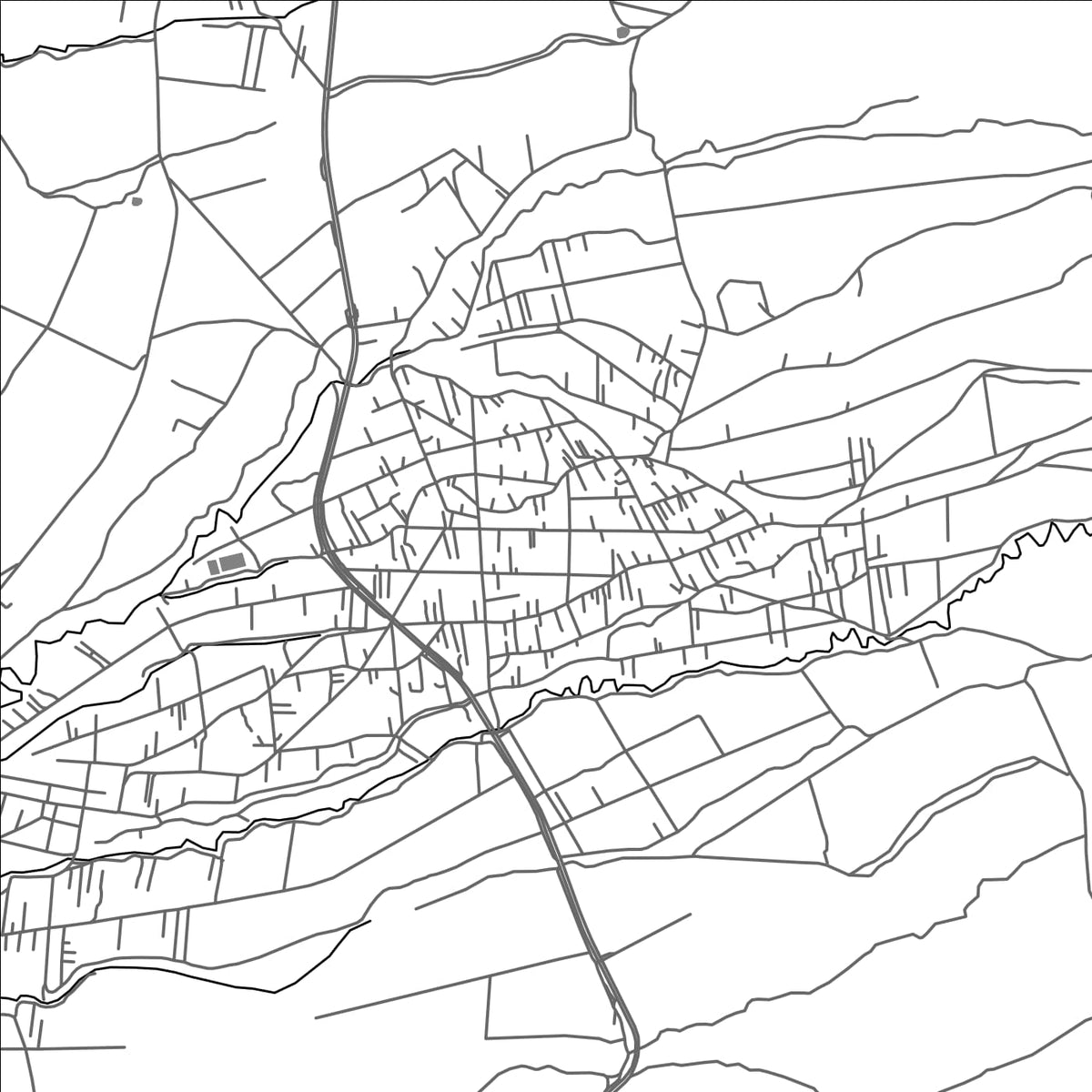 ROAD MAP OF MAZATECOCHCO, MEXICO BY MAPBAKES