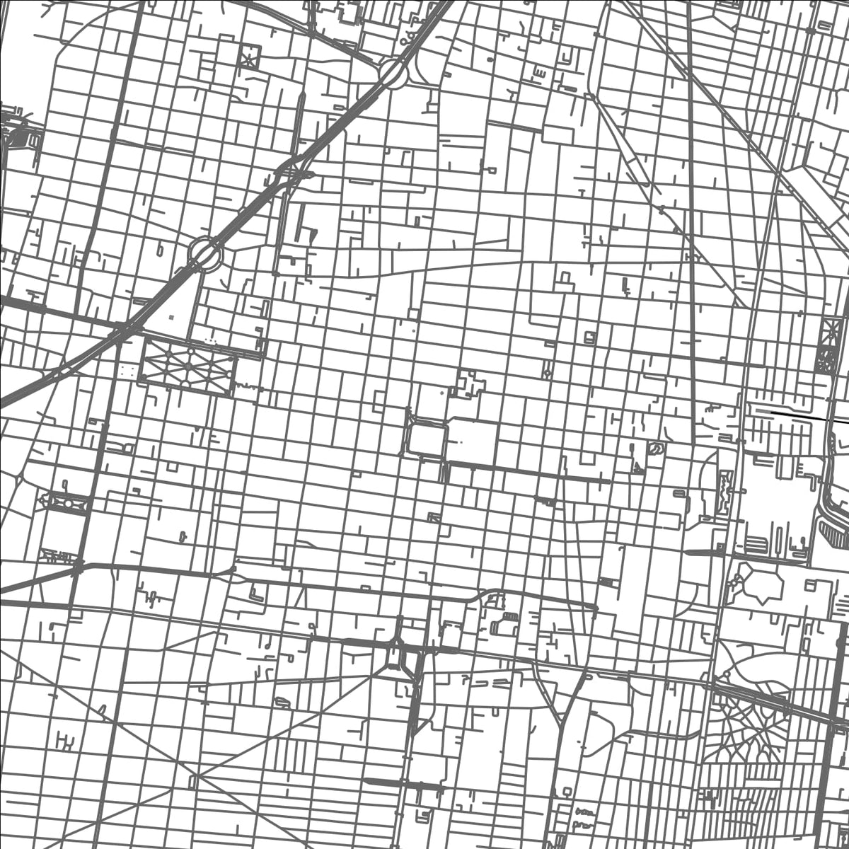 ROAD MAP OF MEXICO CITY, MEXICO BY MAPBAKES