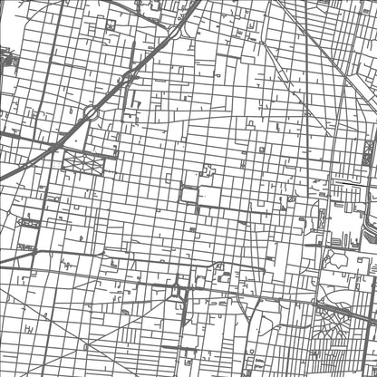 ROAD MAP OF MEXICO CITY, MEXICO BY MAPBAKES