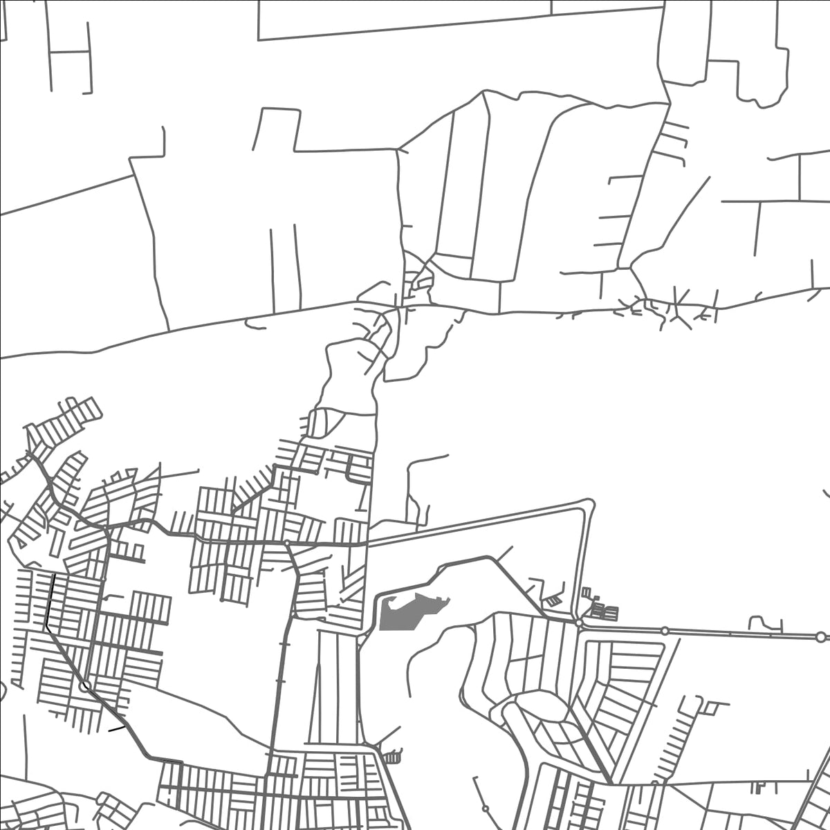 ROAD MAP OF MORELIA, MEXICO BY MAPBAKES