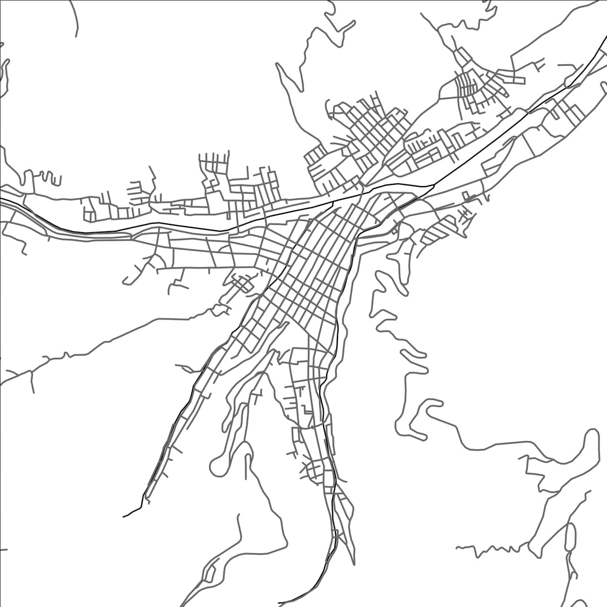 ROAD MAP OF MOTOZINTLA, MEXICO BY MAPBAKES