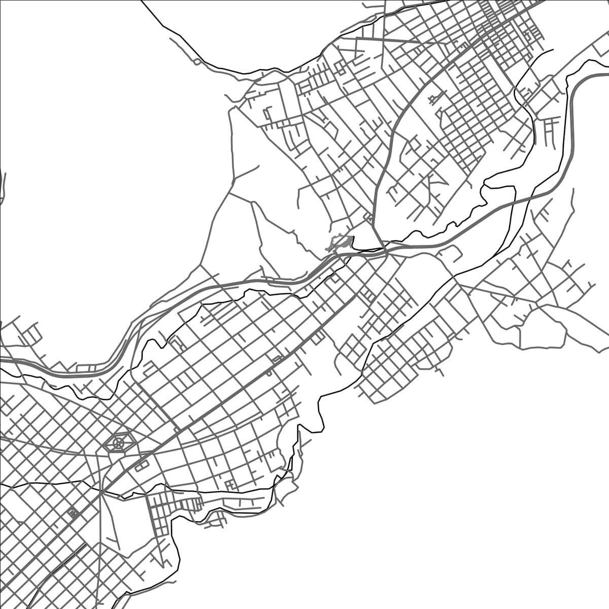 ROAD MAP OF NOGALES, MEXICO BY MAPBAKES