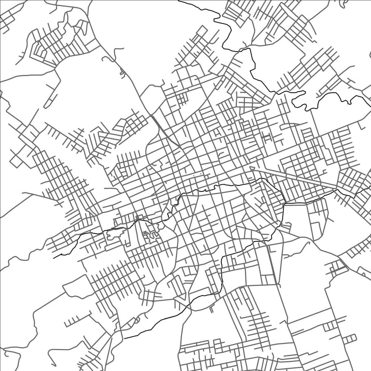 ROAD MAP OF OCOSINGO, MEXICO BY MAPBAKES