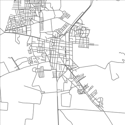 ROAD MAP OF OJOCALIENTE, MEXICO BY MAPBAKES