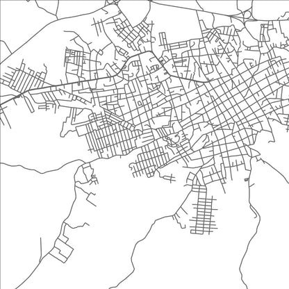 ROAD MAP OF OMETEPEC, MEXICO BY MAPBAKES