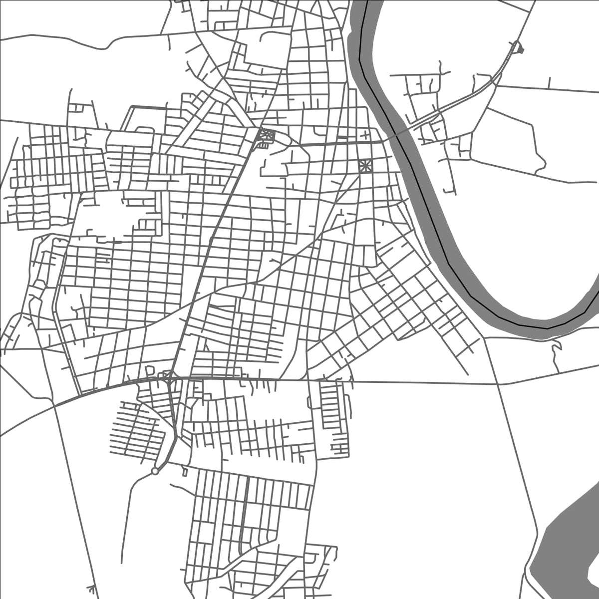 ROAD MAP OF PANUCO, MEXICO BY MAPBAKES