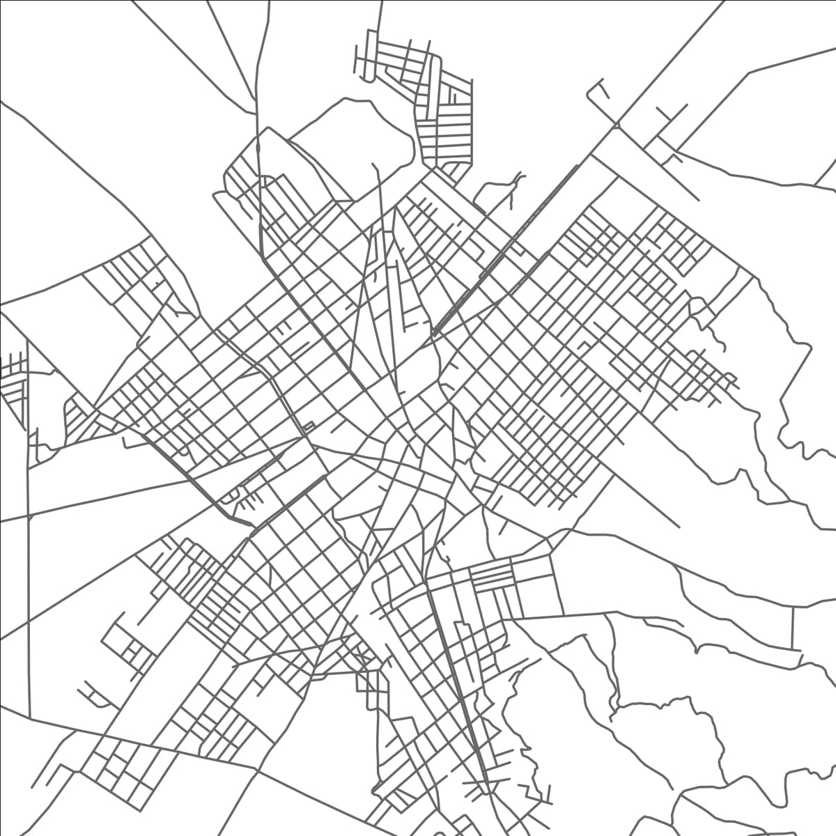 ROAD MAP OF PEROTE, MEXICO BY MAPBAKES
