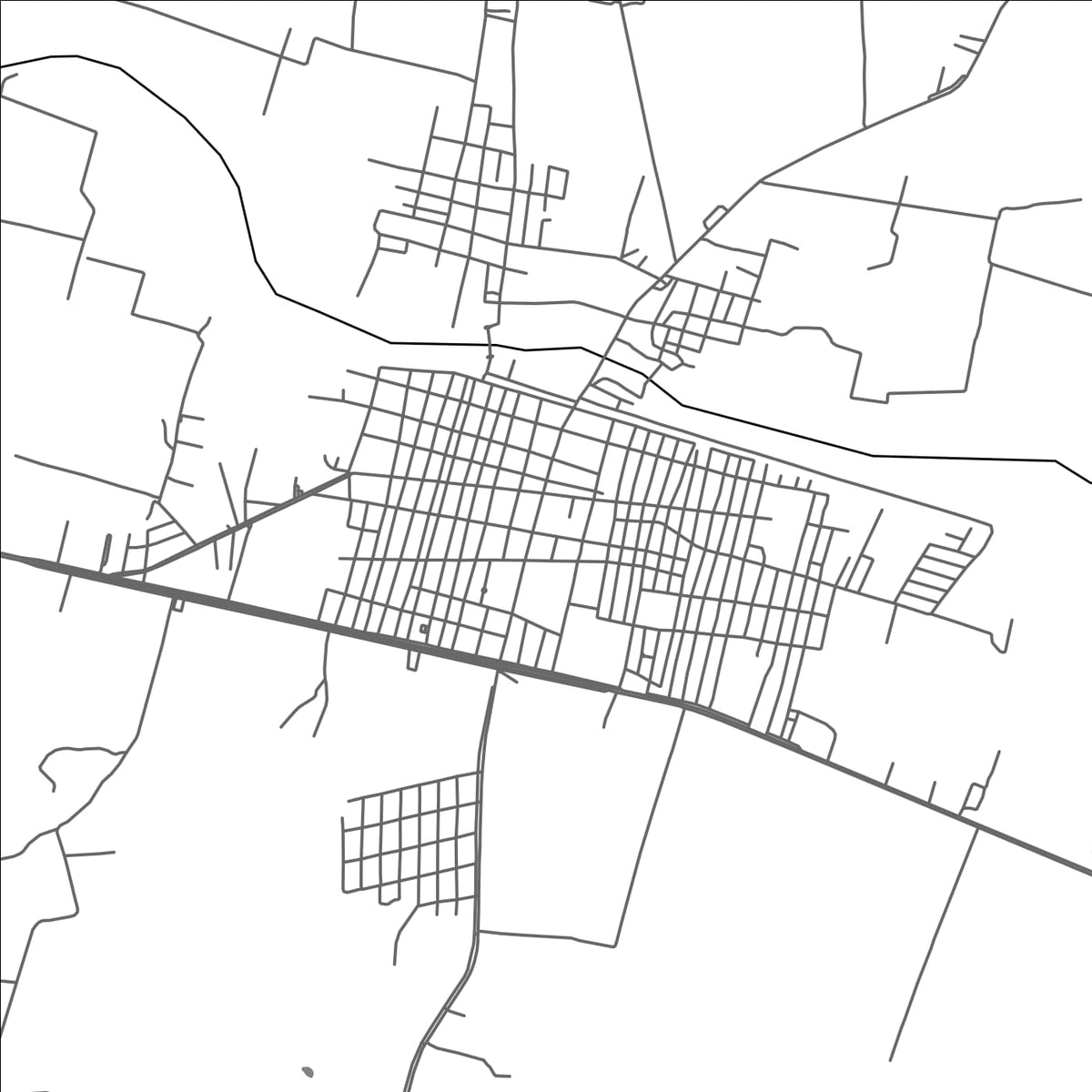 ROAD MAP OF PONCITLAN, MEXICO BY MAPBAKES